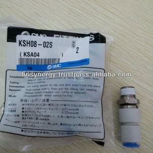 SMC FITTING KSH08-02S KS Series Fittings Male Connector Rotary One-touch