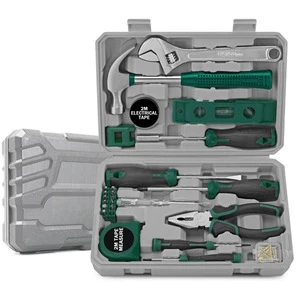 Multifunctional 59-Piece Chrome Vanadium Steel Hand Tool Box Tool Set Hard Case Manual Renovation Home Repair