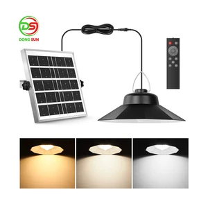 Upgraded Motion Sensor Solar Shed Light Solar Pendant Light 5 Lighting Modes 1200LM IP65 Waterproof Dimmable Lamp