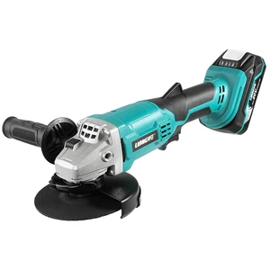 18V Lithium Battery Brushed Motor Cordless Angle Grinder with Two Safety Lock Paddle Switch