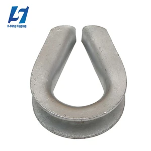 Wholesale High Quality Galvanized Carton US Type Wire Rope Thimble G-411 G-414 Rigging Hardware DIN6899 China Heavy Duty