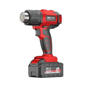Cordless Lithium Heat Gun with Digital Temp & Speed Control - 1000W Industrial Hot Air Gun for Shrinking, Welding, Drying