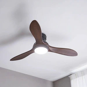 Factory OEM/OEM Solid Wood Ceiling Fan 60 Inch Energy-Saving DC Motor Led Ceiling Fan with Light