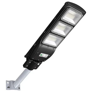 High Efficiency 90W IP65 Solar LED Street Light Outdoor Waterproof All-in-One ABS Body DC Power Supply 6500K Energy Star CRI70