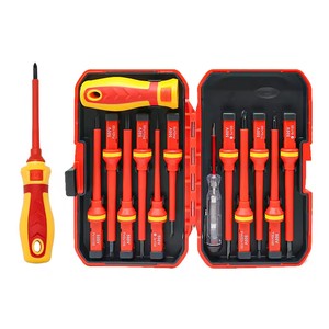 13Piece Insulating Electrician Tool Kit Electrical Electrician Slot Philip Insulated Insulation Screwdriver Set Electrical Tools
