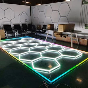 Remote-Controlled Color Adjustment Hexagonal LED Light RBG Borders Honeycomb Lighting with ETL Certificated for Garage