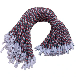 Customized Colorful Cotton Seal Lock Red Bullet Cotton Rope Garment Hanging Ribbon Sling Custom Label