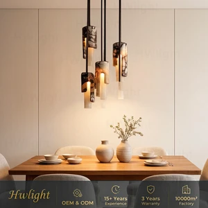 002 Modern Designer Pendant Light Purple Marble Texture With Black Hardware Asymmetric Linear Lamp For Kitchen Island Living