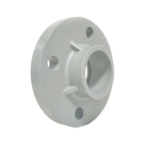 Gray Industrial CPVC Pipes and Fittings, SCH80 DN20mm-DN400mm Acid and Alkali Resistant CPVC Flange Pressure Pipe Fittings