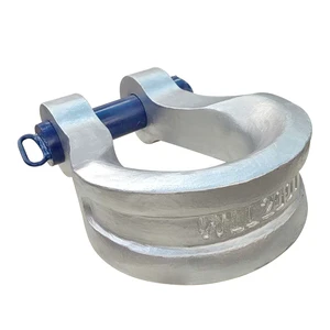 OEM Galvanized Alloy Steel 800T/1100T High Load Capacity Lifting Bow Shackles For Mining, Shipping & Heavy Lifting