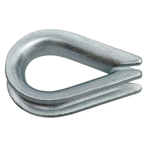 DIN 6899 Wire Rope Collar Carbon Steel Zinc Plated Wire Rope Thimbles at Factory Price