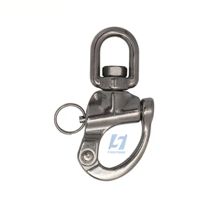 Stainless Steel 304/316 Swivel Snap Hook Shackle with Eye End for Connecting Customizable Packing