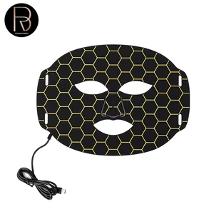 7 Color LED Light Therapy Face Mask Photodynamic PDT Silicone Facial Mask Red Blue Green Light Skin Rejuvenation Beauty Device
