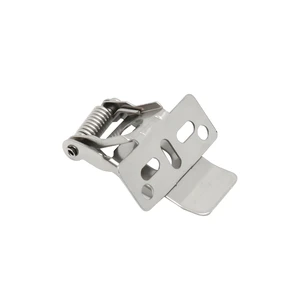 Nickel Plated Steel Silver LED Linear Lamp with Stamping Metal Spring Clip for Strip Light 40 lb Load Capacity