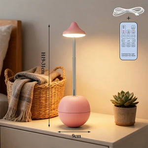 Modern Tumbler Weight Design USB Rechargeable Remote Control Bedside Warm White Night Lights Height Adjustable Manual Button