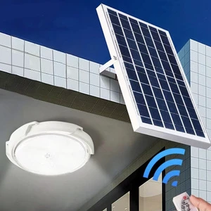 Remote Control Led Solar Shed Lights Solar Porch Ceiling Light Barns Porches Decks Garages Camping Solar Ceiling Light Indoor