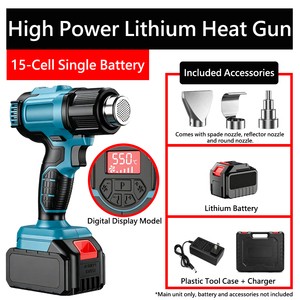 Multi-functional Digital Display Cordless Heat Gun, Portable Lithium Hot Air Tool For Paint Stripping And More
