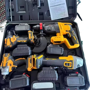 Multi-functional 4-in-1 Cordless Tool, Portable Lithium Battery, High-power Four-piece Tool Set