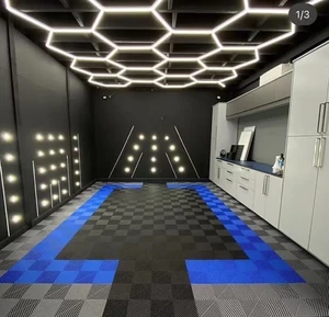 High Quality Garage Ceiling Light Hot Sell High Lumens Car Repair Workshop Led Hexagonal Light