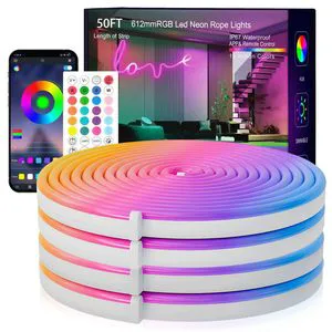 5050 SMD 15M Room Smart Flexible Barra Luces Led Bar Lights Waterproof IP65 Led Strip Lights/ RGB Led Strips