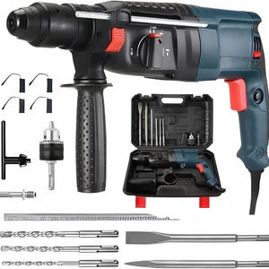 OEM Customizable Industrial Grade High-Power 26-Light Electric Hammer Multi-Function Three-in-One Impact Drill Concrete Pick