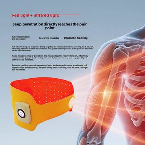 Buluce Cross-border LED Red Light Therapy Body Waist Belt Infrared Therapy Lamp Multi-Part Detachable Design Wireless Portable