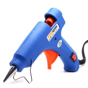 Portable Glue Gun Electric 20W Mini Hot Melt Glue Gun with Aluminum Nozzle for School DIY Craft