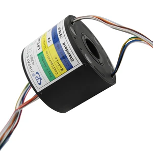 JINPAT LPT025-1205 12 Circuit 5A Slip Ring Rotary Joint Electrical Connector 25.4mm Hole Size 0~300rpm for Wind Generators