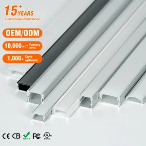 EU Stock Wholesale Aluminum Alloy Recessed Anodized LED Profile Strip Light with CRI 80 and 2-Year Warranty for Decorative Use