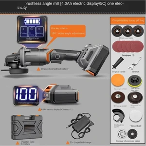 Lithium Battery Portable High Power Multi-Function Cutting Polishing Grinding Tool Cordless Brushless Angle Grinder