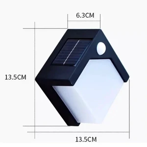 New Upgraded Outdoor Solar Powered Lamp Led Waterproof Garden Decorative Solar Wall Light Outdoor