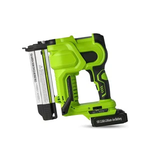 Electric Cordless Pneumatic Nailer Gun Strong Concrete Nail Guns for Wood 2-in-1 Portable Woodworking Li-ion Battery 20V 2 1/2in