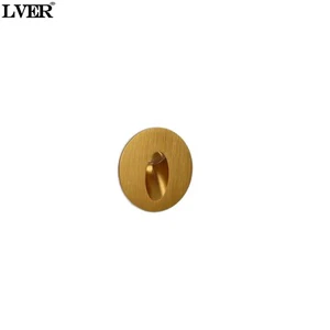 LED Aluminum Embedded Corner Floor Wall Lamp for Park Underground Corridors-round Step Lamp IP65Rated 3000K Warm Light 2-Year