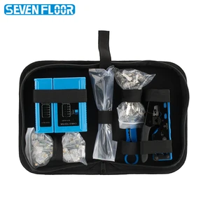 Multifunctional Network Pliers All-in-One EZ Crimp Tool for CAT5 CAT6 CAT7 RJ45 RJ11 RJ12 Pass Through Crimping Tool Sets
