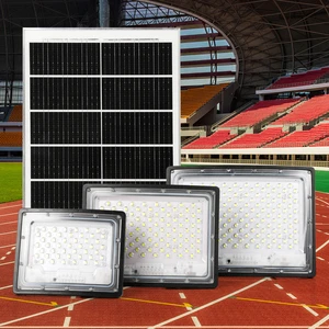Foco De Luz Solar Solar Led Floodlight Reflector Solar Projector With Remote Controllere for Garden Yard