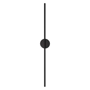 Modern Minimalist Matte Black 3 CCT Changeable LED Solid Brass Linear Wall Lamp Wholesale Corridor Bedroom Vertical Wall Sconce