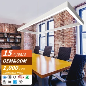 RONSE Modern Indoor LED Linear Pendant Light High Luminous Flux Aluminum 40W/50W 5000K Office High CRI 90