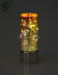 New Modern Color Electroplating Glass Open Color-changing Cup/led Lights Cup for Holiday Lights