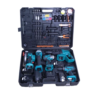 Cordless Combo Power Tool 20V 21V Electric Tool Kit High Torque Wireless Impact Wrench And Drill Set For Industrial Construction