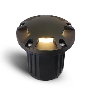 Die-Cast Brass Antique Bronze Low Voltage IP65 Led Outdoor Underground Driveway Parking Garden Buried Lights