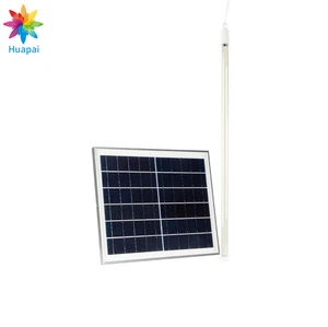 HUAPAI New Outdoor Handy Bright Solar Panel Linear Lamp 10W 20W 30W 50W 100W Solar LED Tube Light