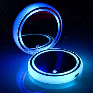 USB Charging Automotive Luminescent Cup Mat Sensitive Sensing LED Car Interior Atmosphere Lamp