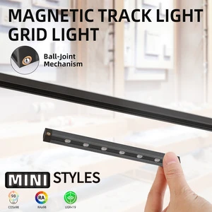 2W Mini Grillelight Led Magnetic Track Display Lights Museum Exhibition Display Cabinets Jewelry Lights