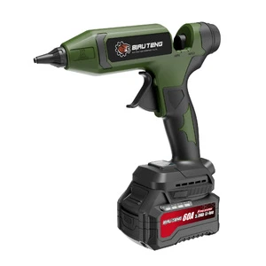 18V Cordless Hot-Melt Glue Gun Adjustable Temperature 7/16 Glue Stick Diameter Lithium Battery Powered Versatile Efficient