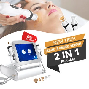 Custom Logo 2 in 1 Fiborblast Plasma Needle Plasma Pen Enhance Facial Contour 2 Handle Ozone Plasma Pen Machine