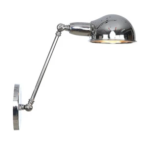Loft French American Gold Bronze Simple Hallway Study Stairs Trumpet Mechanical Arm LED Wall Light Corridor Light