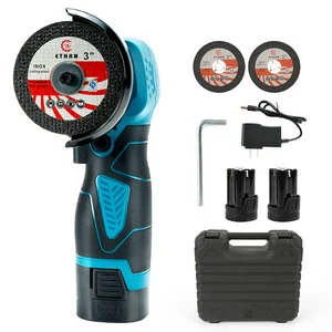 Cordless Angle Grinder Mini Metal Cutting & Grinding Machine 12000 RPM Lithium-ion Battery DIY Hand Polishing Tool