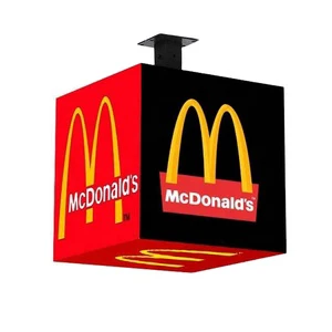 Outdoor Creative Magic Cube Cuboid Square Led Cube Display Screen Panel For Retail Store Shop Logo Advertising