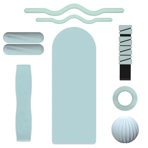 Barbell Yoga Combo With Skin Friendly Silicone Dumbbell Triangle Hand Weight Wearable Bracelet Fitness Equipment Kit