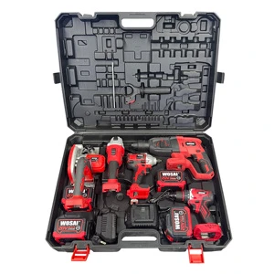 Wireless 20V Multi-Function Wrench Drill Grinder Saw Kit Professional Electric Cordless Tool Sets Aluminum Customizable